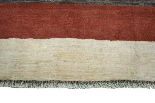 Central medallion detail of New Persian Gabbeh rug from Iran / Persia