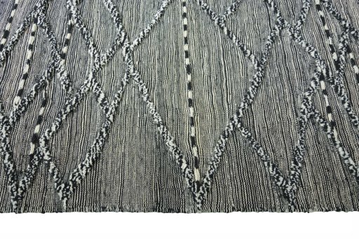 Close-up detail of New Persian Gabbeh rug from Iran / Persia showing Wool weave