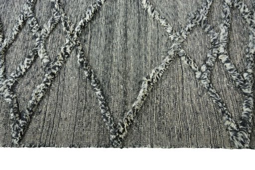 Close-up detail of New Persian Gabbeh rug from Iran / Persia showing Cotton weave