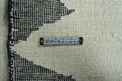Close-up detail of New Persian Gabbeh rug from Iran / Persia showing Wool weave