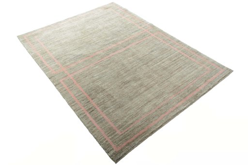 Close-up detail of New Persian Gabbeh rug from Iran / Persia showing Wool weave