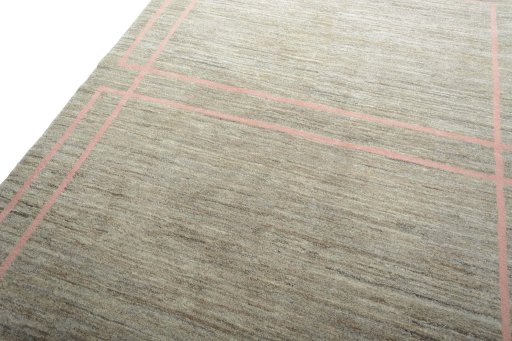 Surface texture of New Persian Gabbeh rug with natural Wool and intricate pattern