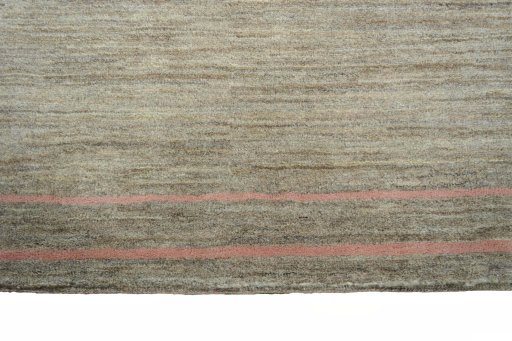 Backside of handmade New Persian Gabbeh rug showing knot structure and weave density