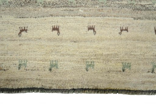 Central medallion detail of New Persian Gabbeh rug from Iran / Persia