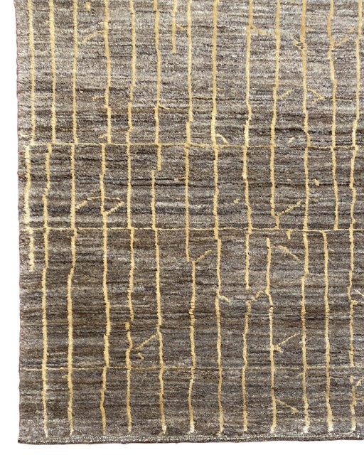 Surface texture of New Persian Gabbeh rug with natural Wool and intricate pattern