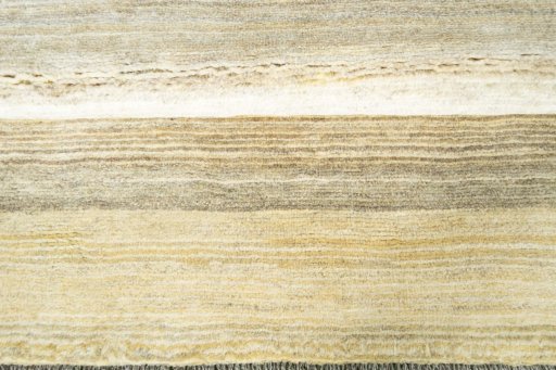 Full view of New Persian Gabbeh rug from Iran / Persia, 145 × 102 cm in Beige tones