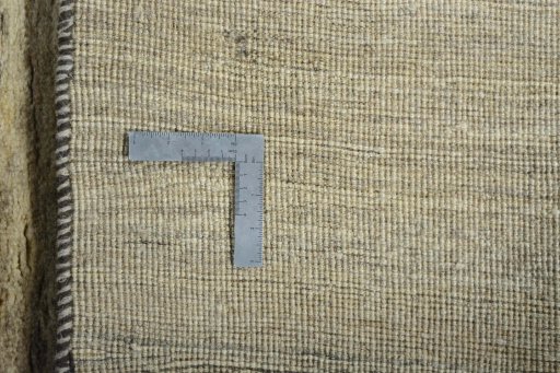 Close-up detail of New Persian Gabbeh rug from Iran / Persia showing Wool weave