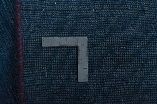 Close-up detail of New Persian Gabbeh rug from Iran / Persia showing Wool weave