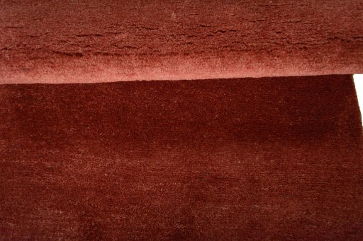 Full view of New Persian Gabbeh rug from Iran / Persia, 130 × 81 cm in Red tones