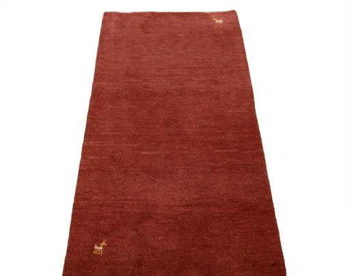 Surface texture of New Persian Gabbeh rug with natural Wool and intricate pattern