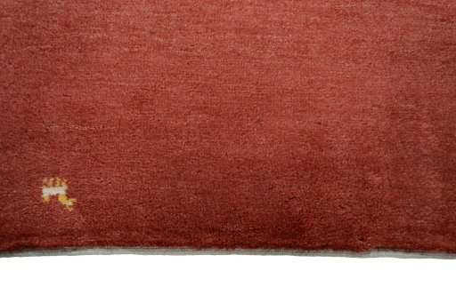 Central medallion detail of New Persian Gabbeh rug from Iran / Persia