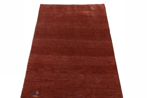 Surface texture of New Persian Gabbeh rug with natural Wool and intricate pattern