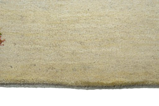 Central medallion detail of New Persian Gabbeh rug from Iran / Persia