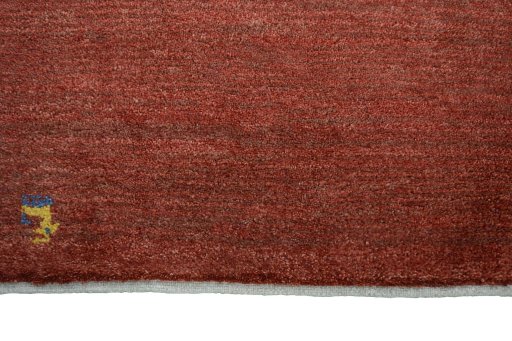 Central medallion detail of New Persian Gabbeh rug from Iran / Persia