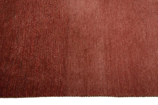 Close-up detail of New Persian Gabbeh rug from Iran / Persia showing Wool weave