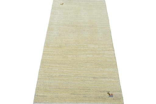 Surface texture of New Persian Gabbeh rug with natural Wool and intricate pattern