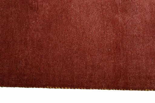 Close-up detail of New Persian Gabbeh rug from Iran / Persia showing Wool weave