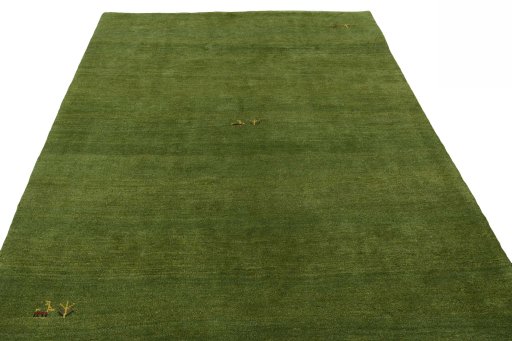 Surface texture of New Persian Gabbeh rug with natural Wool and intricate pattern
