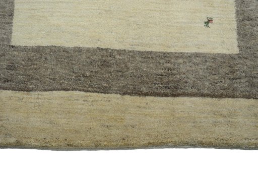 Central medallion detail of New Persian Gabbeh rug from Iran / Persia