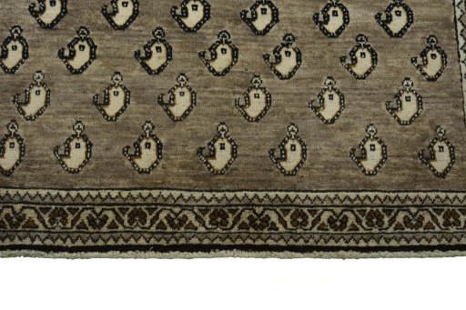 Central medallion detail of 2000s Persian Gabbeh rug from Iran / Persia