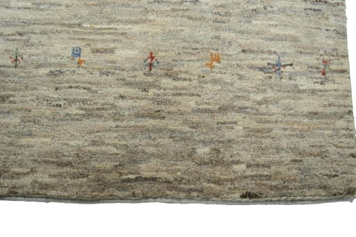 Central medallion detail of New Persian Gabbeh rug from Iran / Persia