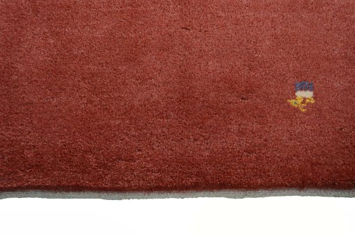 Central medallion detail of New Persian Gabbeh rug from Iran / Persia