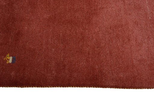 Close-up detail of New Persian Gabbeh rug from Iran / Persia showing Wool weave
