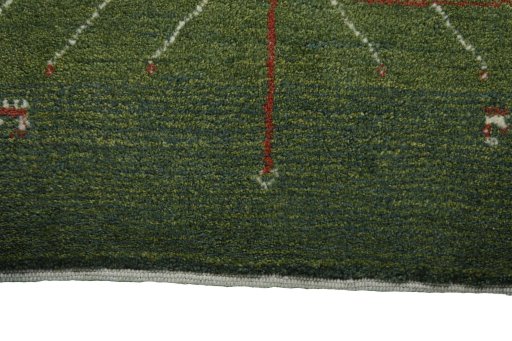 Central medallion detail of New Persian Gabbeh rug from Iran / Persia