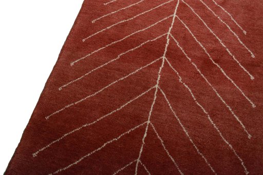 Backside of handmade New Persian Gabbeh rug showing knot structure and weave density
