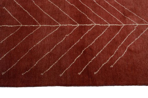 Close-up detail of New Persian Gabbeh rug from Iran / Persia showing Wool weave