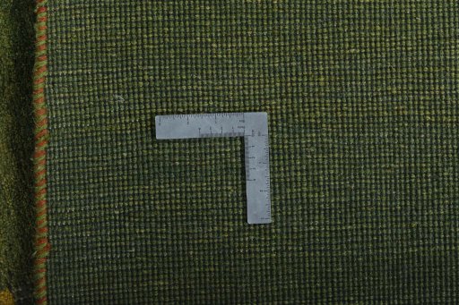 Close-up detail of New Persian Gabbeh rug from Iran / Persia showing Wool weave