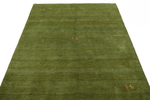 Surface texture of New Persian Gabbeh rug with natural Wool and intricate pattern