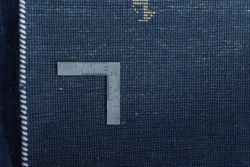 Close-up detail of New Persian Gabbeh rug from Iran / Persia showing Wool weave