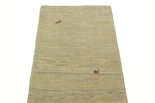 Surface texture of New Persian Gabbeh rug with natural Wool and intricate pattern