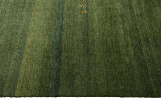 Close-up detail of New Persian Gabbeh rug from Iran / Persia showing Wool weave