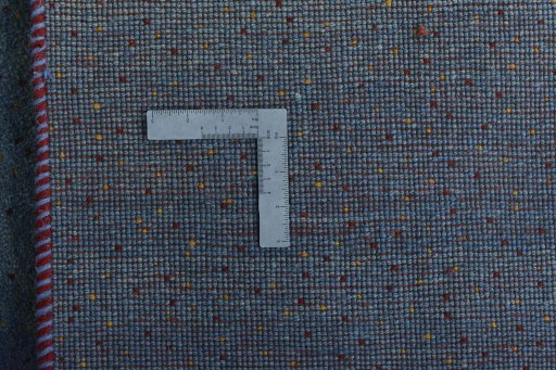 Close-up detail of New Persian Gabbeh rug from Iran / Persia showing Wool weave