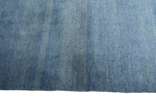Close-up detail of New Persian Gabbeh rug from Iran / Persia showing Wool weave