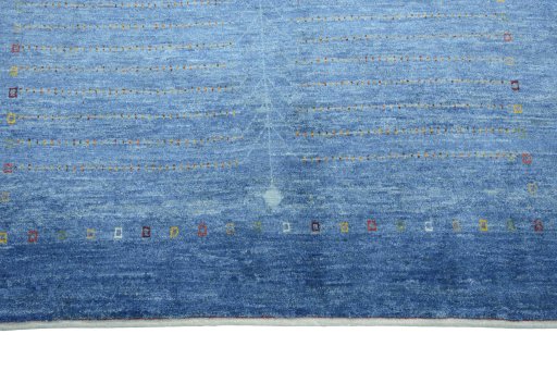 Central medallion detail of New Persian Gabbeh rug from Iran / Persia
