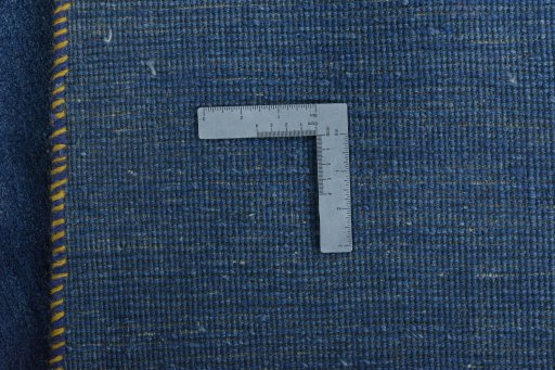 Close-up detail of New Persian Gabbeh rug from Iran / Persia showing Wool weave