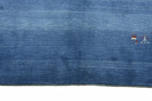 Central medallion detail of New Persian Gabbeh rug from Iran / Persia