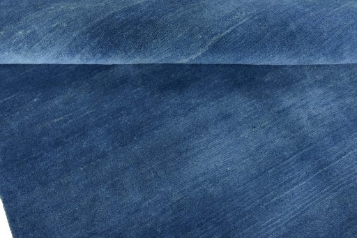 Full view of New Persian Gabbeh rug from Iran / Persia, 195 × 150 cm in Blue tones