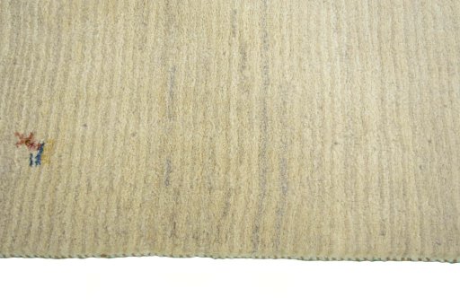 Close-up detail of New Persian Gabbeh rug from Iran / Persia showing Wool weave
