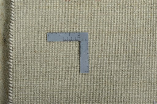 Close-up detail of New Persian Gabbeh rug from Iran / Persia showing Wool weave