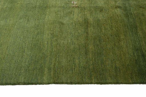 Close-up detail of New Persian Gabbeh rug from Iran / Persia showing Wool weave