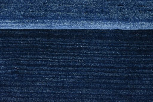 Full view of New Persian Gabbeh rug from Iran / Persia, 145 × 72 cm in Blue tones