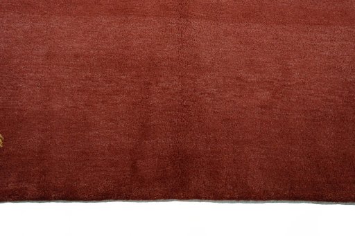 Central medallion detail of New Persian Gabbeh rug from Iran / Persia