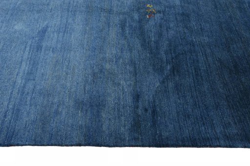 Close-up detail of New Persian Gabbeh rug from Iran / Persia showing Wool weave