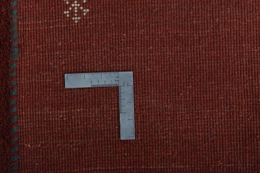 Close-up detail of New Persian Gabbeh rug from Iran / Persia showing Wool weave