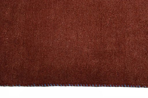 Close-up detail of New Persian Gabbeh rug from Iran / Persia showing Wool weave