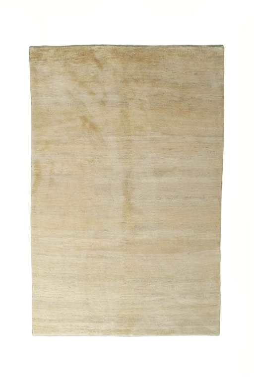 Full view of New Persian Gabbeh rug from Iran / Persia, 300 × 196 cm in Beige tones